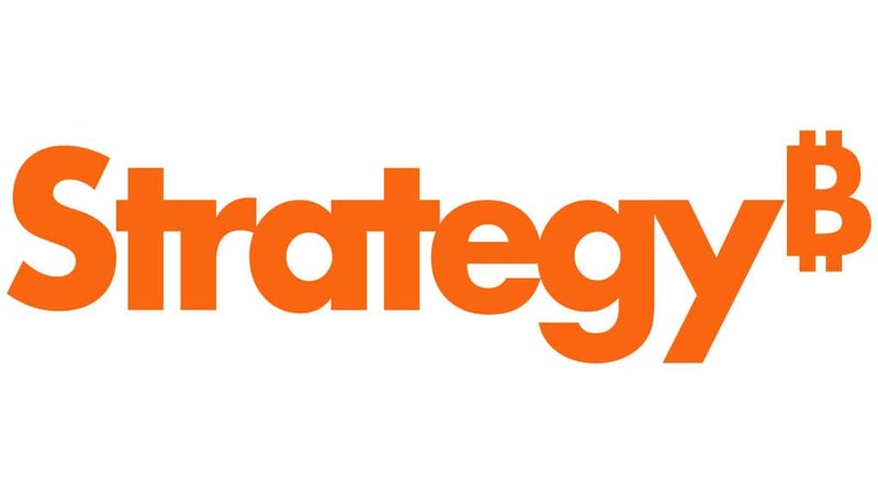Strategy Inc.의 주황색 브랜드 마크.